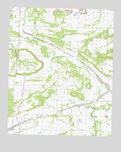 Sans Bois, OK USGS Topographic Map