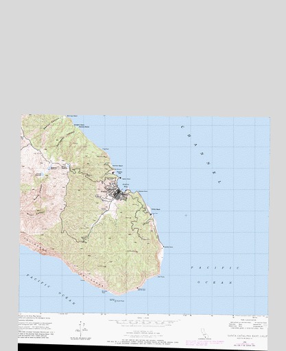 Santa Catalina East, CA USGS Topographic Map
