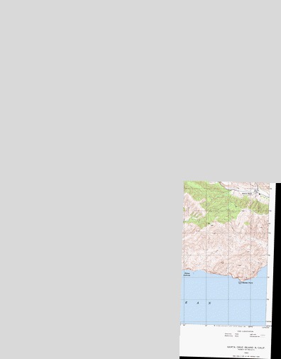 Santa Cruz Island B, CA USGS Topographic Map