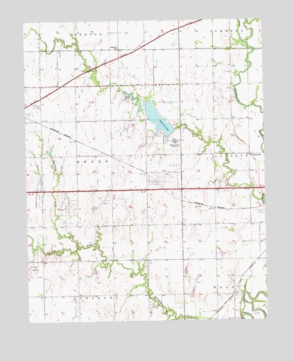 Santa Fe Lake, KS USGS Topographic Map