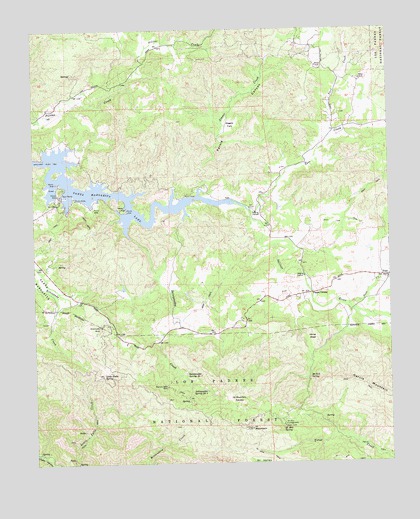 Santa Margarita Lake, CA USGS Topographic Map