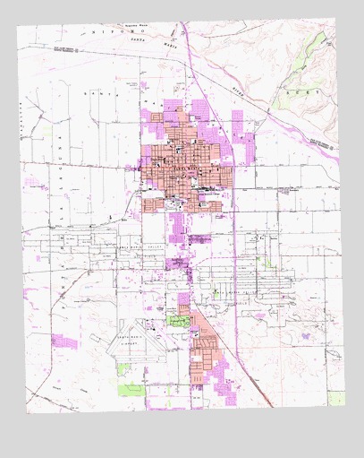 Santa Maria, CA USGS Topographic Map
