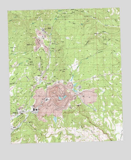 Santa Rita Mine, NM USGS Topographic Map