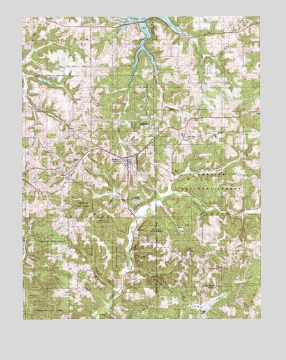 Birdseye, IN USGS Topographic Map