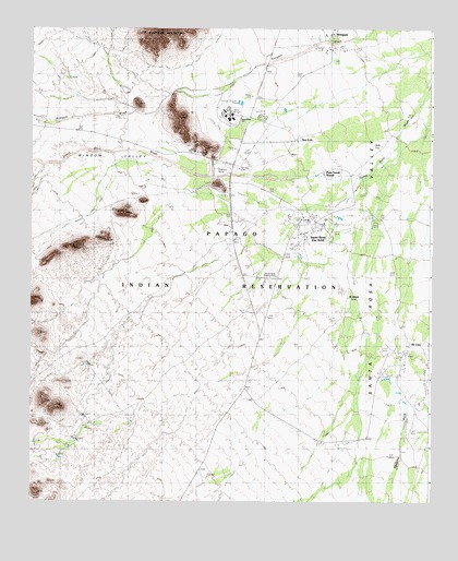 Santa Rosa, AZ USGS Topographic Map