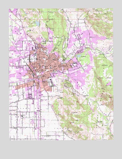 Santa Rosa, CA USGS Topographic Map
