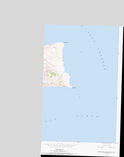 Santa Rosa Island East, CA USGS Topographic Map