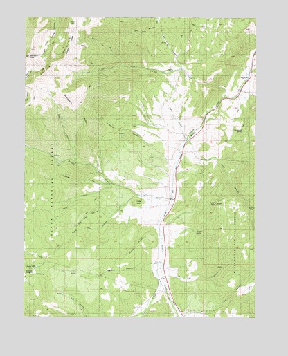 Birdseye, UT USGS Topographic Map