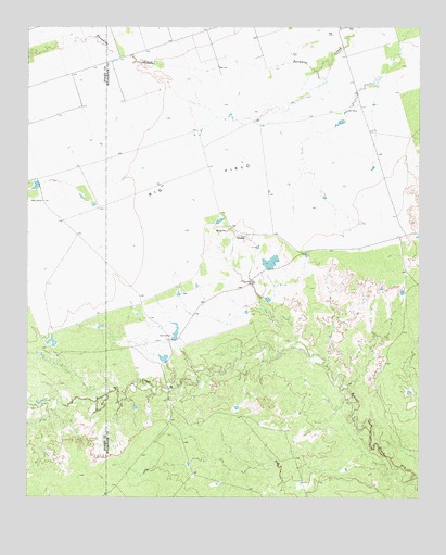 Santa Rosa Lake NW, TX USGS Topographic Map
