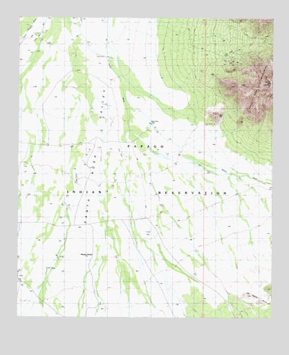 Santa Rosa Mountains SW, AZ USGS Topographic Map
