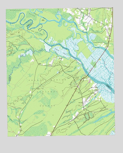 South Santee, SC USGS Topographic Map
