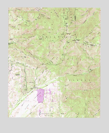 Santiago Peak, CA USGS Topographic Map