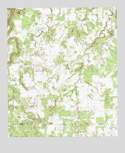 Santo, TX USGS Topographic Map