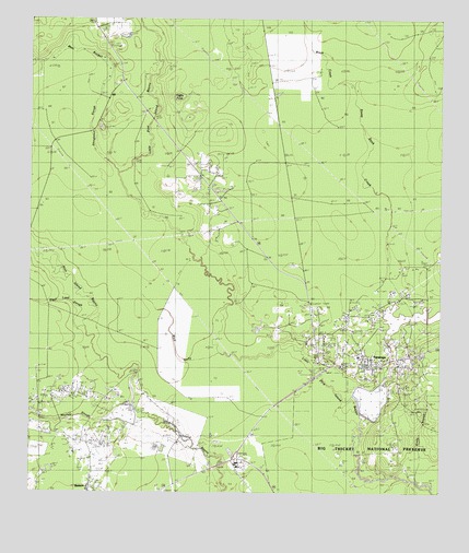 Saratoga, TX USGS Topographic Map
