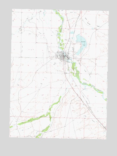 Saratoga, WY USGS Topographic Map