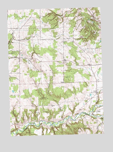 Sardinia, NY USGS Topographic Map