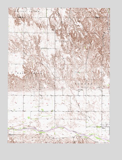 Sargent West, NE USGS Topographic Map