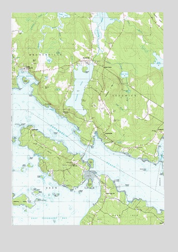 Sargentville, ME USGS Topographic Map