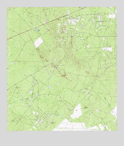 Sarnosa Hill, TX USGS Topographic Map