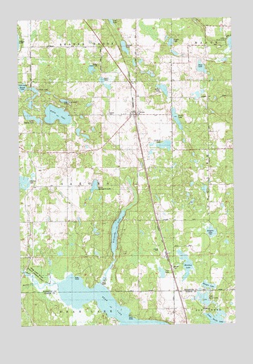 Sarona, WI USGS Topographic Map