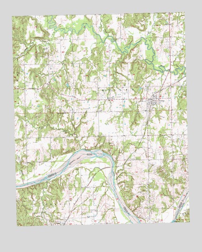 Sasakwa, OK USGS Topographic Map