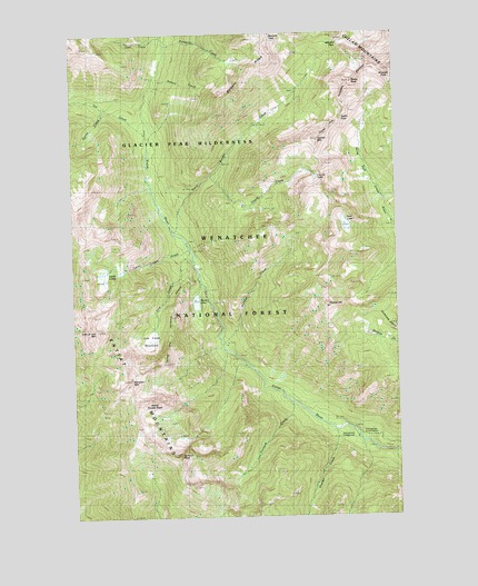 Saska Peak, WA USGS Topographic Map
