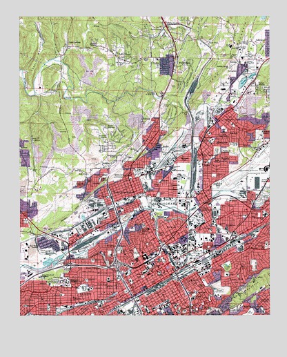 Birmingham North, AL USGS Topographic Map