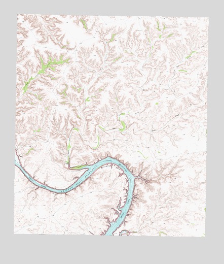 Satan Canyon, TX USGS Topographic Map