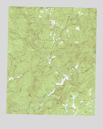 Satolah, GA USGS Topographic Map