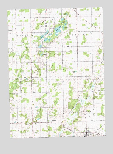 Saubee Lake, MI USGS Topographic Map
