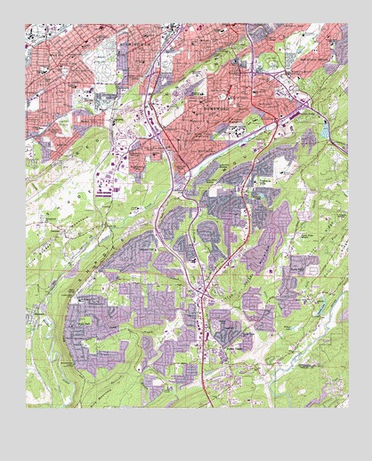 Birmingham South, AL USGS Topographic Map