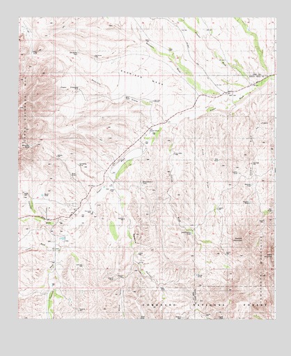 Saucito Mountain, AZ USGS Topographic Map