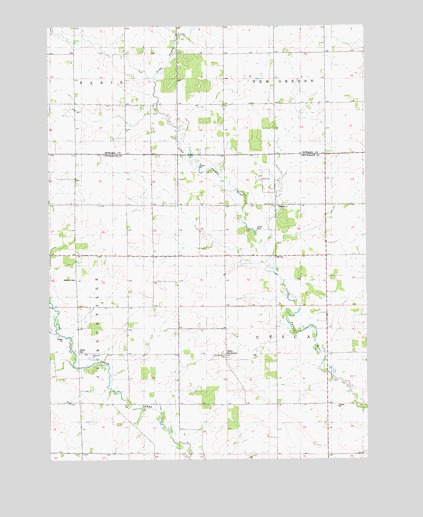 Saude, IA USGS Topographic Map