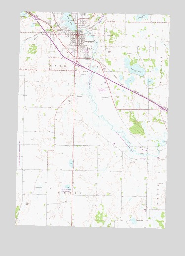 Sauk Centre, MN USGS Topographic Map