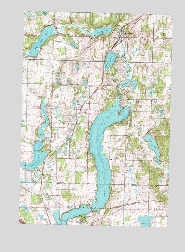 Sauk Lake, MN USGS Topographic Map