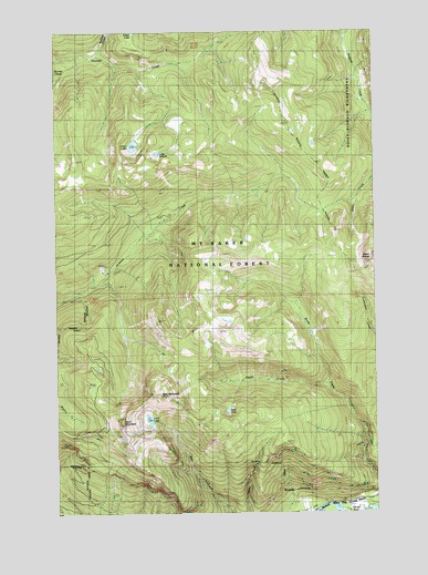 Sauk Mountain, WA USGS Topographic Map