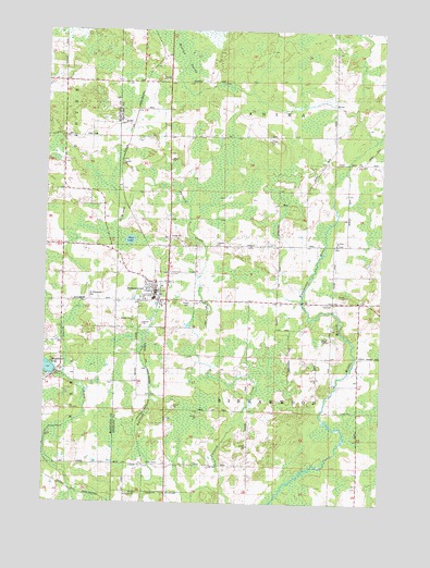 Birnamwood, WI USGS Topographic Map