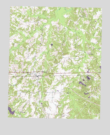 Saulsbury, TN USGS Topographic Map