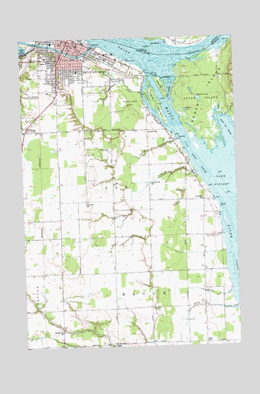 Sault Ste. Marie South, MI USGS Topographic Map