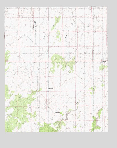 Saunders Draw, AZ USGS Topographic Map