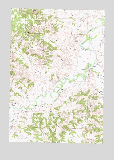 Birney, MT USGS Topographic Map