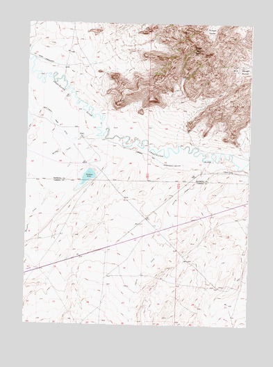 Savage Peak, WY USGS Topographic Map