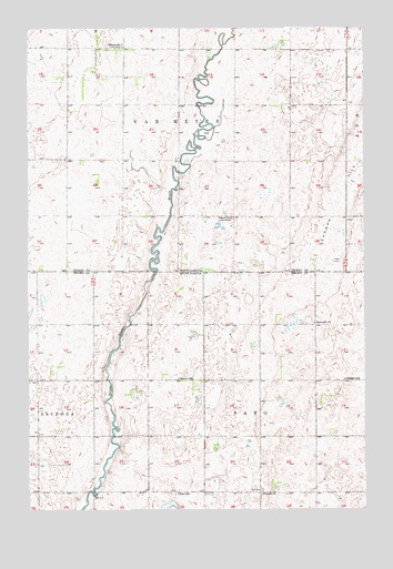 Savo NW, SD USGS Topographic Map