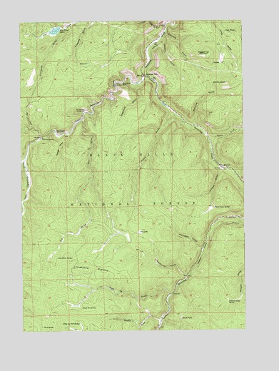 Savoy, SD USGS Topographic Map