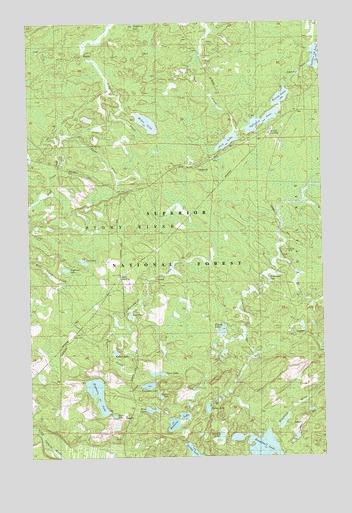 Sawbill Landing, MN USGS Topographic Map