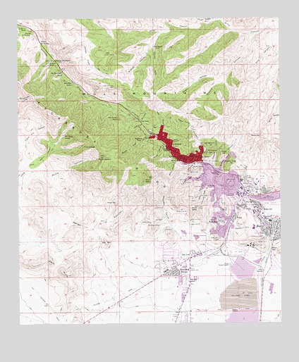 Bisbee, AZ USGS Topographic Map