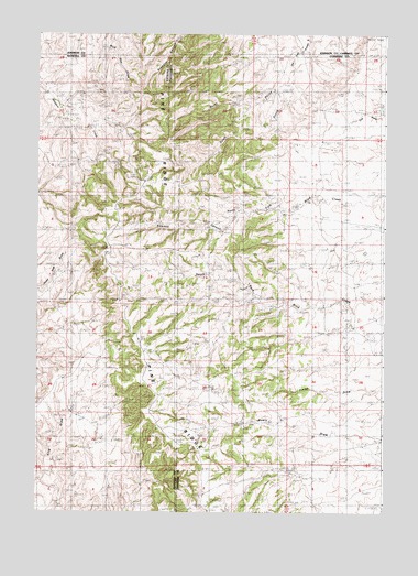 Sawmill Canyon, WY USGS Topographic Map