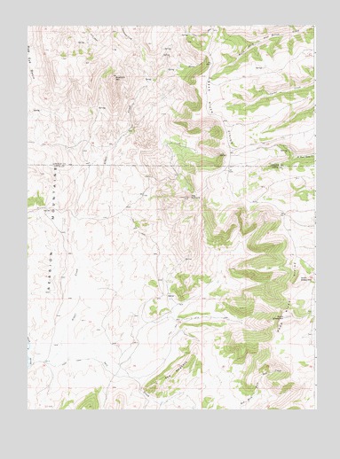 Sawtooth Mountain, WY USGS Topographic Map