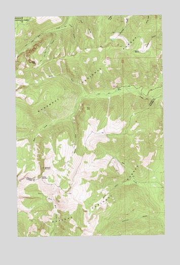 Sawtooth Mountain, MT USGS Topographic Map