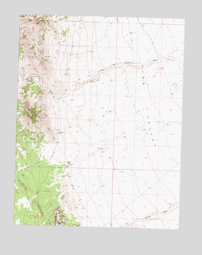 Sawtooth Peak, UT USGS Topographic Map